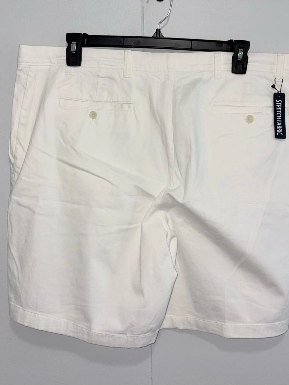Roundtree & Yorke Mens Big & Tall Shorts 44 White Classic Fit NWT